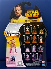 STAR WARS REVENGE OF THE SITH OBI WAN KENOBI SLASHING ATTACK HASBRO ACTION FIGUR